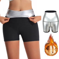 Sweat Sauna Pants Body Shaper Shorts Weight Loss Slimming Shapewear Women Waist Trainer Tummy Hot Thermo Sweat Leggings Fitness