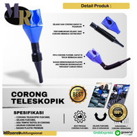 Corong Teleskopik Lipat Multifungsi / Corong Lipat Multifungsi Corong Oli Flexible / Corong Teleskopik Lipat Plastik Portable Selang Fleksibel Pengisi Cairan Air Minyak Mesin Oli Bensin Motor Mobil / Alat Bantu Pengisi Radiator Bahan Bakar Praktis