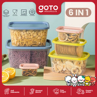 Goto Avica Food Storage Boxes Tempat Penyimpanan Makanan BPA Free 6IN1