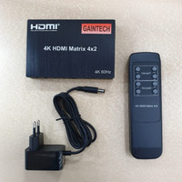 HDMI Matrix 4x2 Switch Splitter Support 4K 60Hz