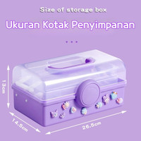 PROMO DIY Gantungan Kunci Akrilik Set DIY Keychain Set Kartu Stiker Luca Kotak Guka Cream Gum Kartun Mainan Anak Perempuan NEW