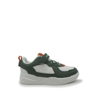 (Langsung Diproses) Airwalk Clint Jr Boys Sneakers Shoes - White/Dark Green