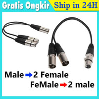 Kabel Xlr Male To 2 Female Kabel Canare L2T-2S 1 Meter