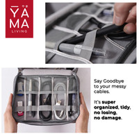 YAMA NAWA Travel Digital Pouch Bag Tas Charger Laptop Cable Storage