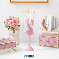 Informa - Tempat Perhiasan 12x10x39 Cm Mannequin - Pink