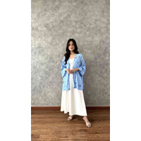 Outer Cardigan Kimono Batik, Cardigan Wanita Oversize, Cardigan Katun *