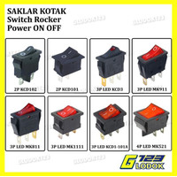 Saklar Power Switch Tombol ON OFF Mini Roker Rocker Besar 2 3 4 Pin