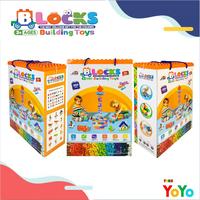Mainan Balok Susun Anak Block Bricks DIY Bahan ABS Edukasi Bayi SNI