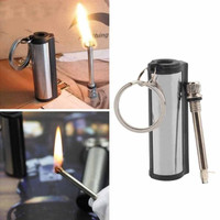 Gantungan Kunci Pematik Korek Mancis Botol Bulat outdoor waterproof