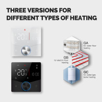WARS Temperature Zigbee Floor Thermostat Boiler of Gas Room Tuya WiFi Smart Controller Water/Electric Humidity Heating Home