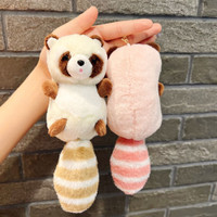 Hanging Ornament Plush Pendant Bag Accessories Plush Keychain Stuffed Animal Toys Raccoon Plush Keychain Raccoon Plush Pendant