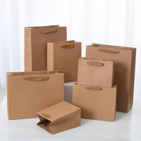 10pcs kraft paper gift bags, birthday, party, anniversary, party, holiday packaging bags, DIY Blessing Gift Bag