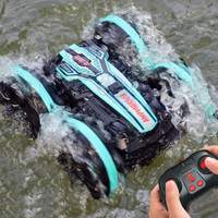 (NS99) 4WD Mobil RC Amfibi Bisa Di Air & Darat 360 Rotation 2.4 GHz Waterproof 2 in1 RC Stunt Mobil hijau