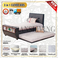 Guhdo Kasur Springbed 3 in 1 Clever Kids - HANYA KASUR SORONG BAWAH - 90 X 178