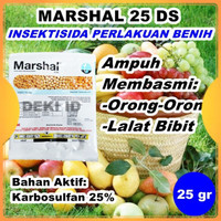 Marshal 25DS Sachet 25 gram Insektisida Lalat Bibit Padi Kemasan Pabrik DEKI