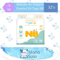 Makuku Air Diapers Comfort Fit Tape/Perekat Nb 32 Terbaru