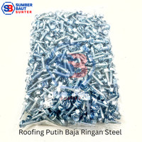 Mumpung Murah Skrup Baja Ringan 10x19 Roofing Putih Steel Moon Lion 1 Box isi 1.200