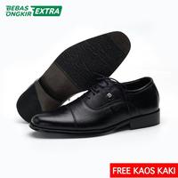 Sepatu Pantofel Pria Bally 723 Black Kulit Asli Formal Kerja Kantor