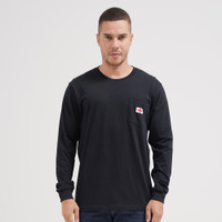 Lee Cooper Long Sleeve Label Logo Long Black