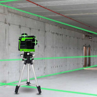 GREEN LASER LEVEL HIJAU POINTER SELF LEVELING DITAL 3D 4D 2-16 LINE NEEW