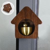 Japanese Style Door Opening Bell Sucking Door Type Doorbell Entering Door Dopamine Copper Bell Gift Door Hanging Decoration
