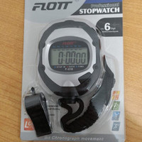 STOPWATCH ANGKA DIGITAL 6 DIGIT FLOTT + PLUIT FREE ORIGINAL