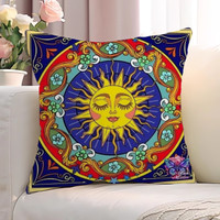 NEW Mandala Sun Moon Body Pillow Cover 40x40 Decorative Pillows Cover