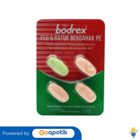 BODREX FLU DAN BATUK BERDAHAK PE STRIP 4 TABLET