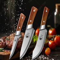 Professional Kitchen Knives Set 3pcs Chef Knife Sharp Fruit Slicing Vegetable Cutting Knife Kitchen Stainless Steel Boning Knife