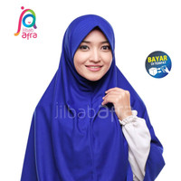 Jilbab Afra Arfa Beria Hijab Kerudung Instan Bergo Warna Biru Benhur