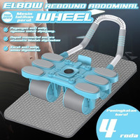 [TLL] BG SPORT AB ROLLER 4 WHEEL WITH PHONE HOLDER ALAT OLAHRAGA LATIHAN OTOT PERUT GYM RUMAH FREE MATRAS