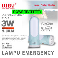 LAMPU EMERGENCY LUBY L-7761TAHAN LAMA DAN RECHARGEABLE