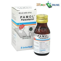 PAMOL 120MG SYRUP 60ML/ PARACETAMOL/ PENURUN DEMAM