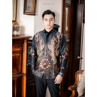 Laskala Batik Premium Ragnala Kemeja Batik Pria Slimfit Lengan Panjang