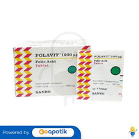 FOLAVIT 1000 MCG BOX 100 TABLET