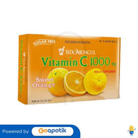 SIDOMUNCUL 1000 MG RASA SWEET ORANGE 4 GRAM BOX 6 SACHET