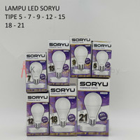 Lampu LED Bulb A / Bohlam Putih Soryu Tipe 5/7/9/12/15/18/21