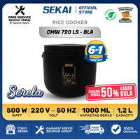 Sekai Rice Cooker Digital Low Sugar Low Carbo Anti Gemuk 1L - Cmw 720