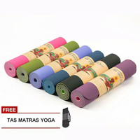 PROMO Matras Yoga Tebal 8Mm, Double Color, Anti Licin NEW