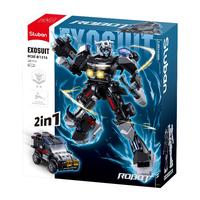 Sluban Bricks Robot Exosuit-Autobots-Police Car M38-B1316