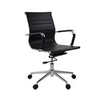 Informa Hopper Kursi Kantor Sandaran Rendah - Hitam Tempat Duduk Kerja Dengan Roda Office Chair Kursi Managerial Furniture Indoor Kantor