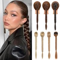 Snoilite Synthetic Fishbone Braid Drawstring Ponytail Hair Extens
