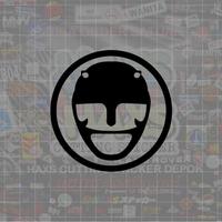 Cutting Sticker Logo Power Ranger Black Hitam Ukuran 8 Cm Motor Mobil