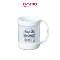 Daiso Candy Mug White - 10.1cm × 7.4cm × 9.5cm