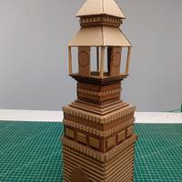 kerajinan kardus menara kudus