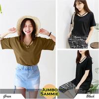 Jumbo Sammie Ring Blouse Bigsize Baju Atasan Wanita Jumbo Spandex