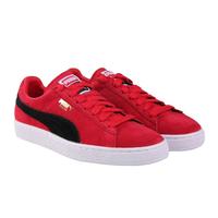 puma suede trainers red