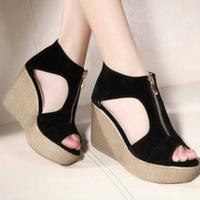 Jual Sepatu Wedges High Heels Model 