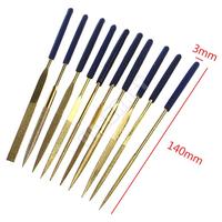 Kikir Diamond Titanium Coated 10 Pcs/Set