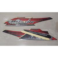 Stiker Bodi & Lis Body & Striping Byson 2011 Hitam Merah